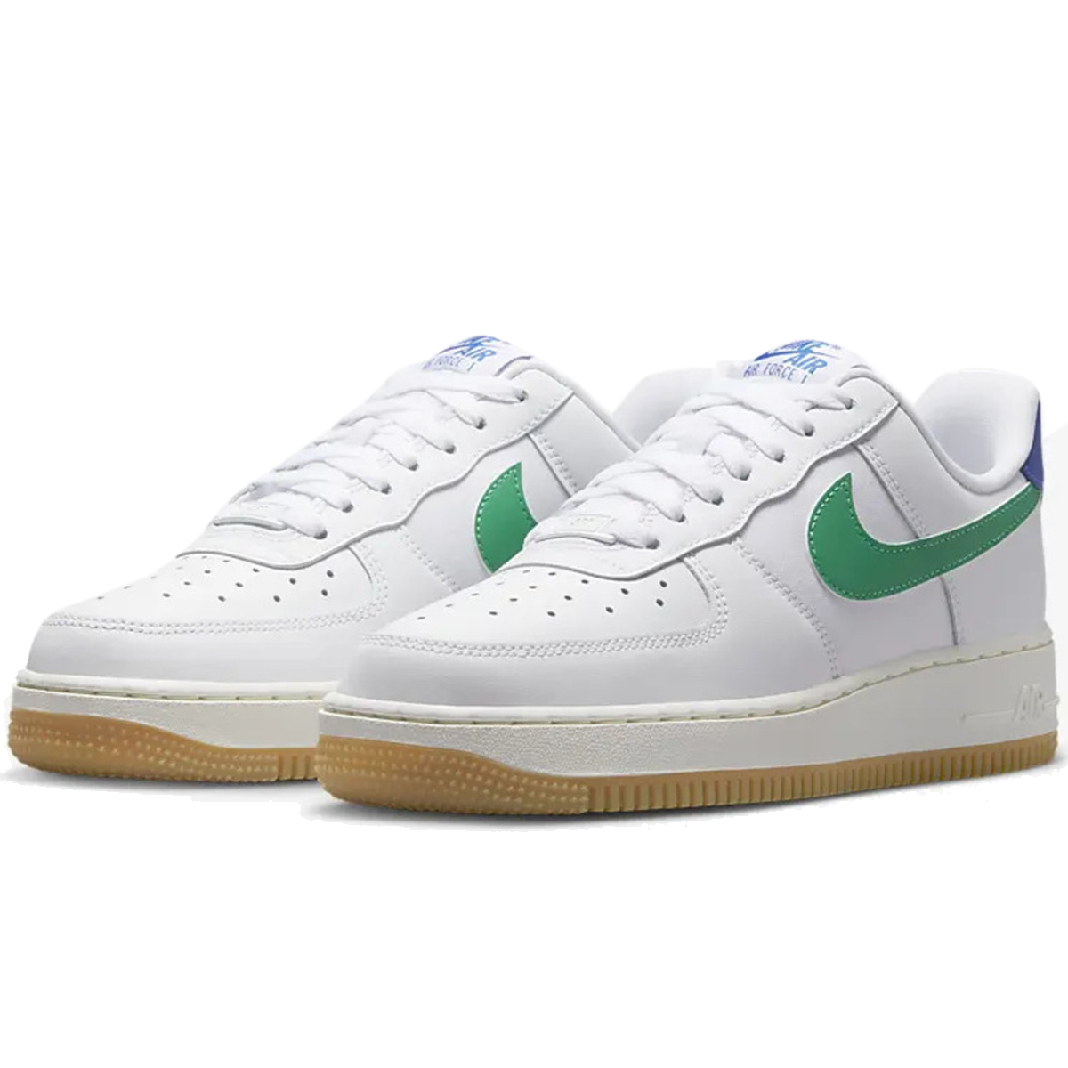 [ナイキ]エア フォース 1 '07nike W AIR FORCE 1 '07DD8959-110【カラー】ホワイト/ゲームロイヤル/サンドドリフト/スタジアムグリーン 【状態】